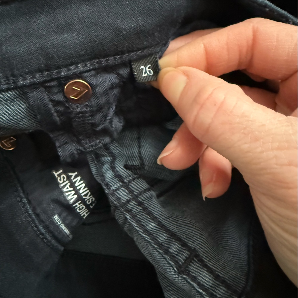 7 For All Mankind the high waist ankle skinny jeans - Picture 7 of 9